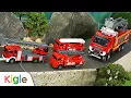 Download Lagu Mobil Mainan Anak | Truk Damkar Menyelamatkan Mobil Dari Tebing | Kigle TV Indonesia