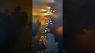 أيها الموجوع صبرا إن بعد العسر يسرا أيها الباكي بليل سوف ياتي النور فجرا 