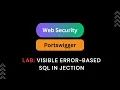 LAB Visible error-based SQL Injection