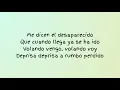Desaparecido - Manu Chao. lyrics/ letras