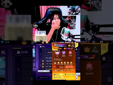 RANDOM GIRL REACTION ON MY GAMEPLAY ☠️