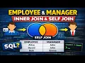 SQL Interview Question Employee and Manager Name INNER JOIN SELF JOIN