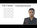 C Programming Tutorial 5 171 Pattern Part 27 Checkerboard