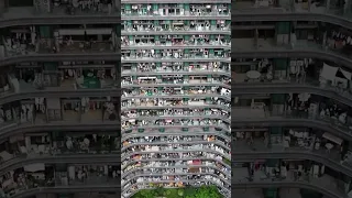 A Colossal Apartment Building In Hangzhou Skyscraper Dronevideo 