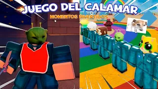 EL JUEGO DE CALAMAR CON YOUTUBERS (MOMENTOS DIVERTIDOS) π¦π
