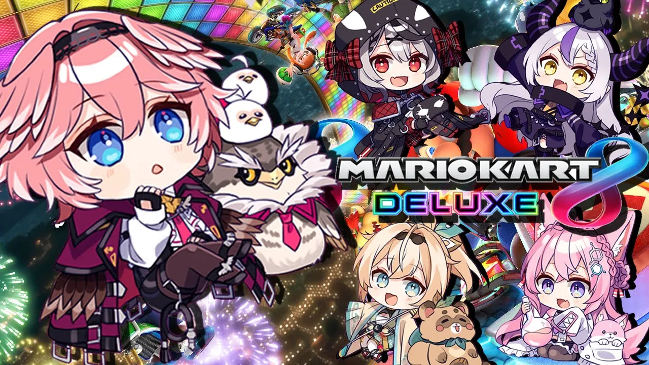 【マリカ8DX】holoXで合同練習！！助け合い・・・していこうな？【鷹嶺ルイ視点/ホロライブ】