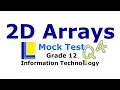2D Array Mock Test Question 4