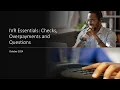 IVR Essentials Checks Overpayments and Questions