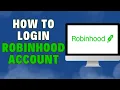 How To Login To Robinhood Account