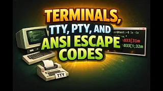 Terminals TTY PTY and ANSI Escape Codes