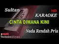 Download Lagu SULTAN  - CINTA DIMANA KINI ( NADA RENDAH PRIA ) || KARAOKE
