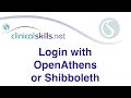 Login with an SSO such as OpenAthens