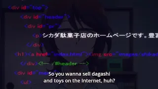 anime dagashi kashi html javascript