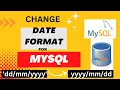 How to change date format to dd from yyyy to use it in MySQL Convert date format