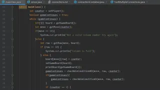 Connect 4 in Java Part 2 - User Input