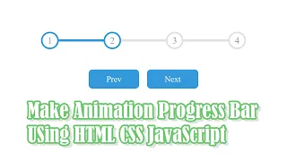 Animation Step bar Progress Bar using HTML CSS Javascript