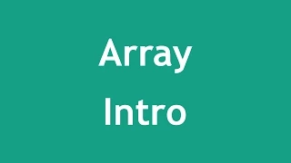 Learn PHP 5 In Arabic - Array Intro