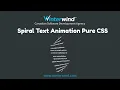 Spiral Text Animation with CSS