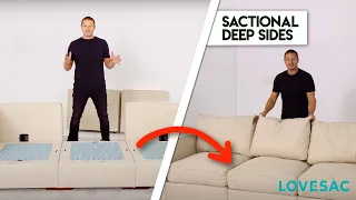 Deep Sides Configuration for Sactionals w Shawn Nelson Product How-To Series w Lovesac CEO