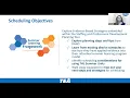 Summer Learning Framework Webinar Series - Topic 8 Master Scheduling
