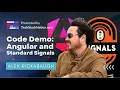 Code Demo Comparing Signals Standard with Angular Signals from Alex Rickabaugh Angular Team