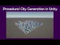 Procedural City Generator - Showcase WIP