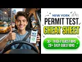 Pass Your 2026 NY Permit Test The First Time Ultimate Cheat Sheet Guide