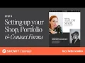 Setting up your Showit Shop Portfolio and Contact Forms Taylor Made Template
