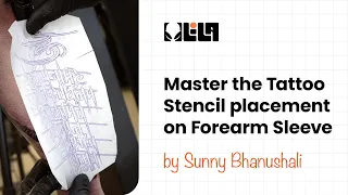 Master the Tattoo Stencil placement on Forearm Sleeve LILA