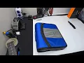 Unboxing 3-Inch Zipper Binder Round Ring Binder with Handle and Shoulder Strap Blue