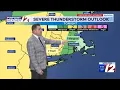 WPRI 12 Weather Forecast 26 Warm Dry Today Showers T-Storm Tonight