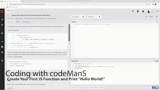Archived Codewars 8 kyu Training JS Create Your First JS Function and Print Hello World Jav