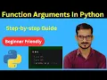 Python Function Arguments Args Kwargs Positional Keyword Only Arguments Python Hindi Tutorial