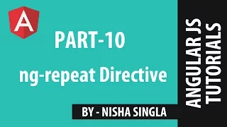 AngularJS Tutorial 10 - ng-repeat Directive