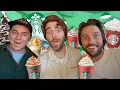 Tasting VIRAL Starbucks Drinks and Holiday Snacks with Shane \u0026 Spencer