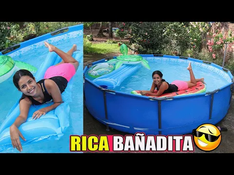 Download MP3 DANDOME UN RICO CHAPUZON EN LA PISCINA GIGANTE CON MUCHOS INFLABLES