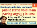 public static void main String args in Java Command line Argument in Java - Hello DHIRENDRA