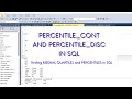 SQL PERCENTILE - DISC and PERCENTILE