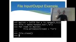 UCLA Collaboratory Python Workshop - Part 16 File Input and Output