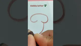 Bubble letter J calligraphy PaintTheFont