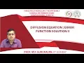 Diffusion equation Error function solution II