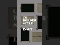 CSS border-style inset