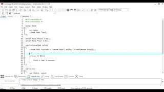 Queue in C Code Implementation of Queue Using Linked List Data Structures Tutorial - 25