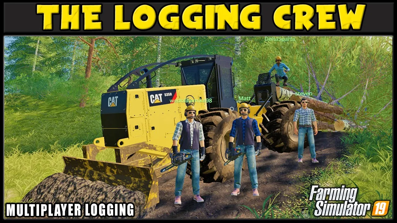 Logging By The Radio Tower! - Logging Crew 22 - Farming Simulator 2019 - FDR Logging