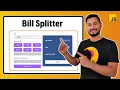 Bill Divider Bill Splitter using JavaScript Project for Beginners JavaScript Projects