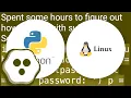 How to make python script to give sudo prompt my password