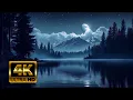 Moonlit Lake Serenity 4K Wallpaper Peaceful Night Landscape For PC