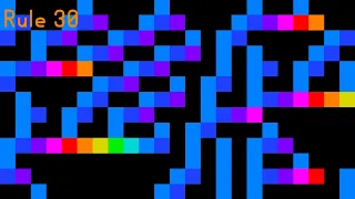 Rule 30 in color
