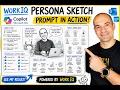 Microsoft 365 Copilot WorkIQ Persona Sketch Prompt - Visualize Your Work Life in Seconds