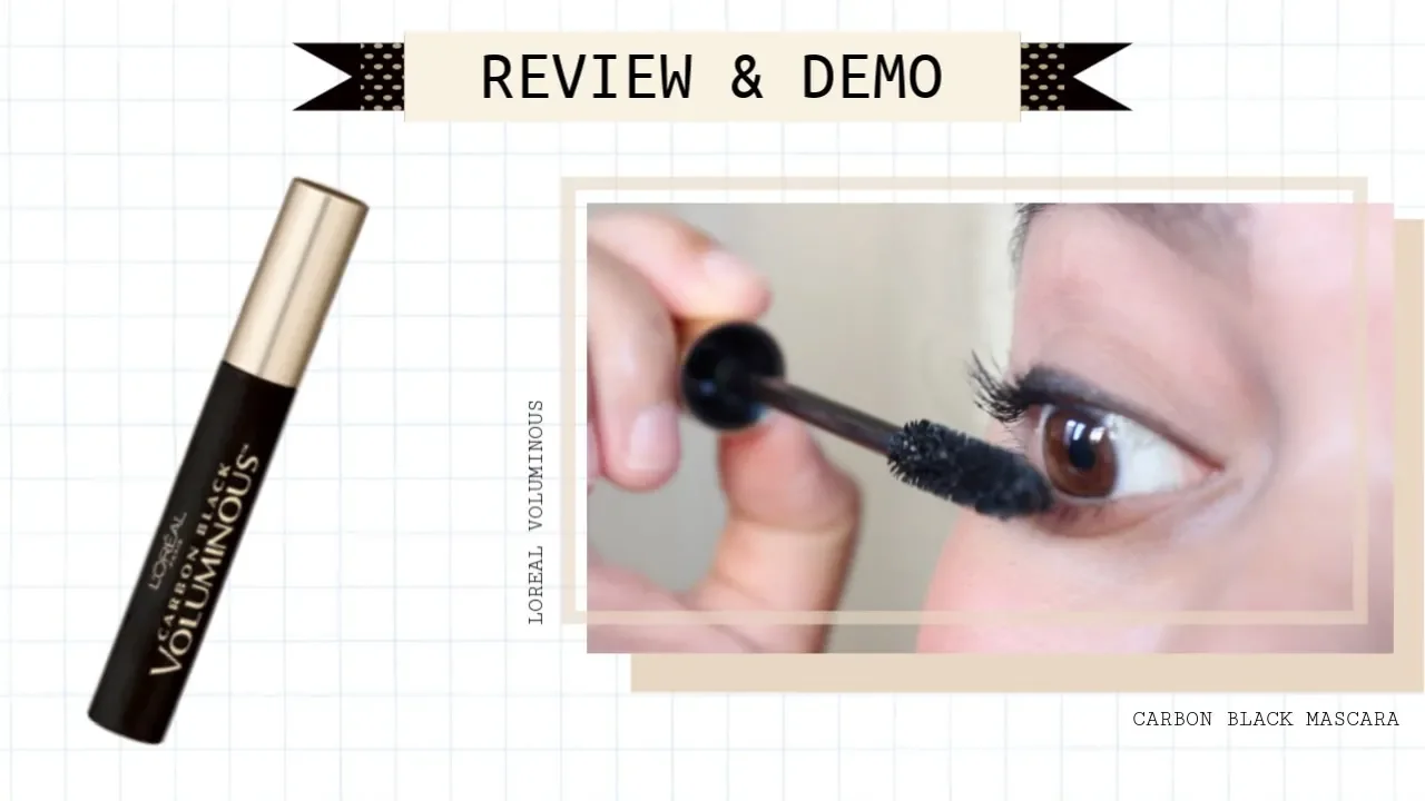 L'Oréal Voluminous Carbon Black Mascara First Impressions || Logan Lynn